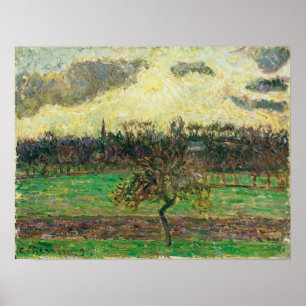 Pissarro - Wiesen in Eragny Apfelbaum 1894 Poster