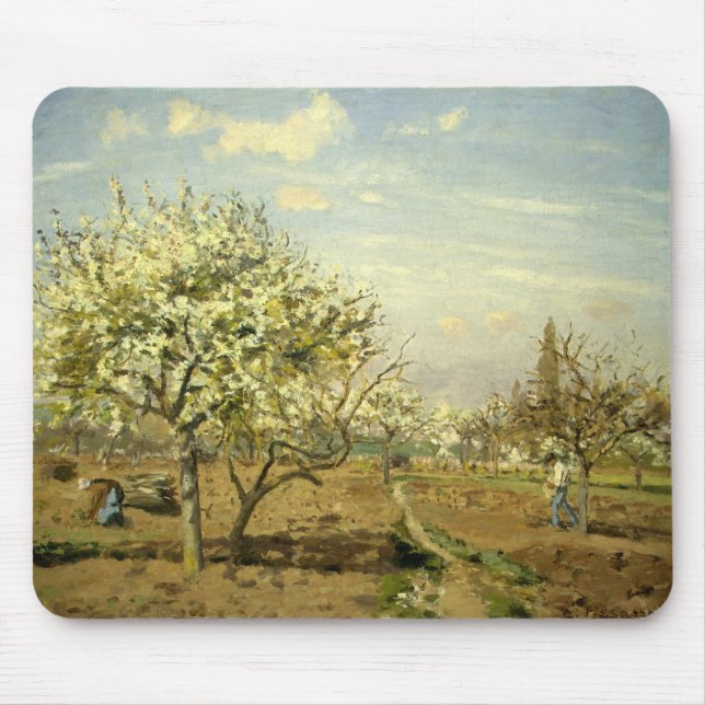 Pissarros "Der Obstgarten" - Mousepad (Vorne)