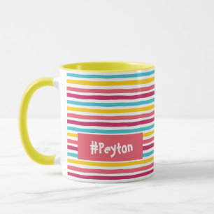 Pissen Spaß in der Sonne! Niedliche, gestreifte Bo Tasse