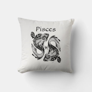 Pisst das Symbol und Zeichen der Fische Kissen