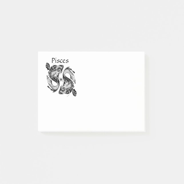 Pisst das Symbol und Zeichen der Fische Post-it Klebezettel (Vorderseite)