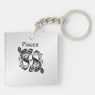 Pisst das Symbol und Zeichen der Fische Schlüsselanhänger