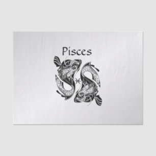 Pisst das Symbol und Zeichen der Fische Seidenpapier