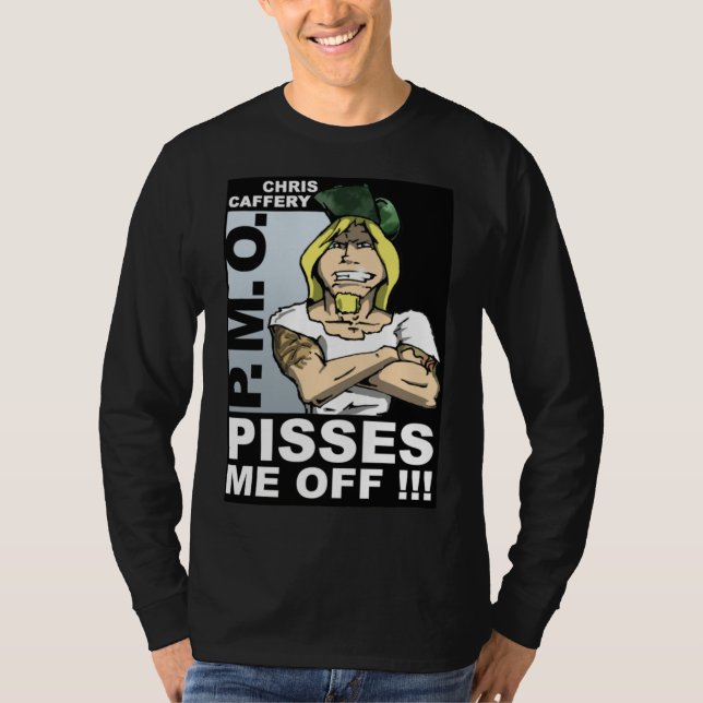 Pisst mir vom erwachsenen Langschläfchen-T - Shirt (Vorderseite)