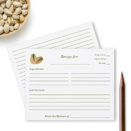 Pistachio Brautparty Rezept Card