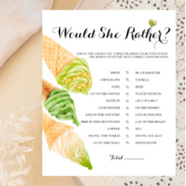 Pistachio Brautparty würde sie eher spielen