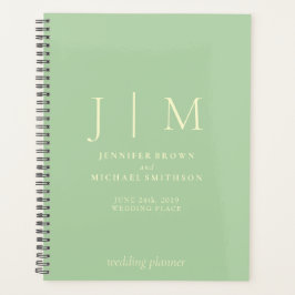 Pistachio & Cream Formal Simple Day Wedding Planer