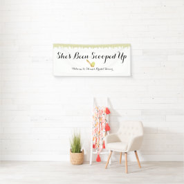 Pistachio Ice Creme Social Welcome Vinyl Banner