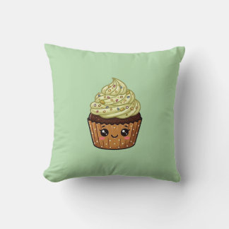 Pistachio Icing Cupcake Kawaii Cushion Pillow Kissen