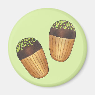 Pistachio Madeleines Patisserie Magnet