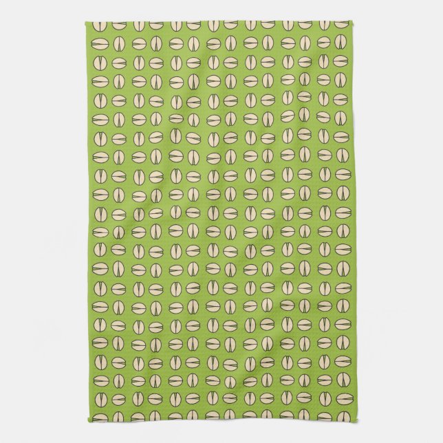Pistachio Nut Seamless Pattern Geschirrtuch (Vertikal)
