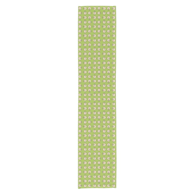 Pistachio Nut Seamless Pattern Kurzer Tischläufer (Vorderseite)