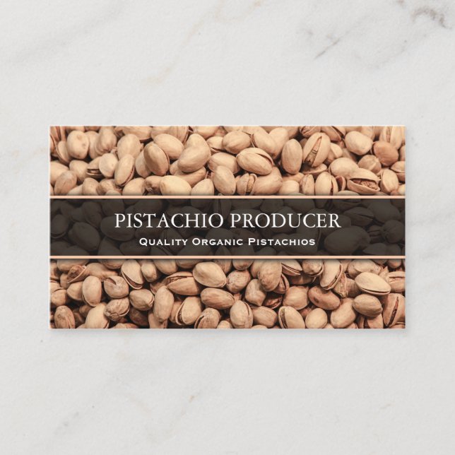 Pistachio Producer / Bauer Foto Business Card Visitenkarte (Vorderseite)