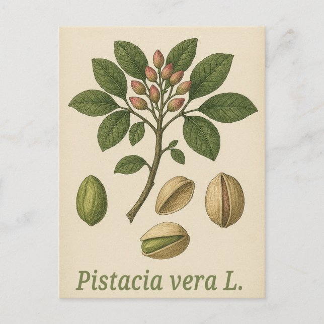 Pistazien-Postkarte Postkarte (Vorderseite)