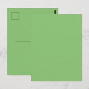 Pistaziengrün Einfarbige Farbe Postkarte