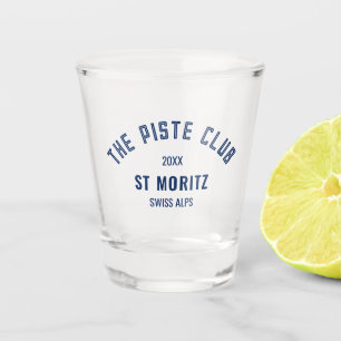 Piste Club Navy Custom Winter Ski Schnapsglas
