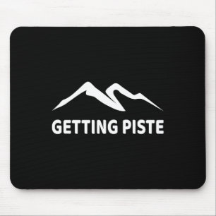 Piste Funny Apres Ski Skier Snowboarden S Mousepad