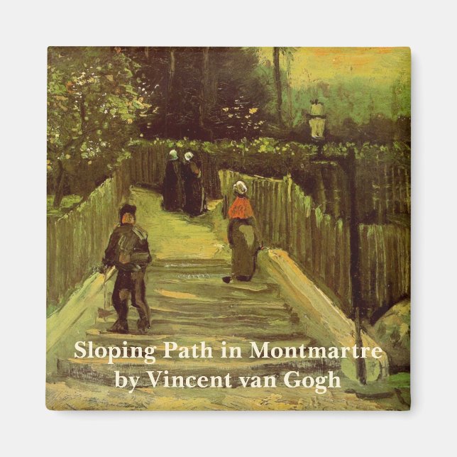 Piste in Montmartre von Vincent van Gogh Magnet (Vorne)