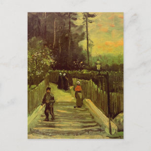 Piste in Montmartre von Vincent van Gogh Postkarte