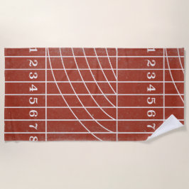 Piste Rouge Serviette de plage Style Perdu