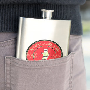 Pistenspass mit Santa Claw-Flasche Flachmann