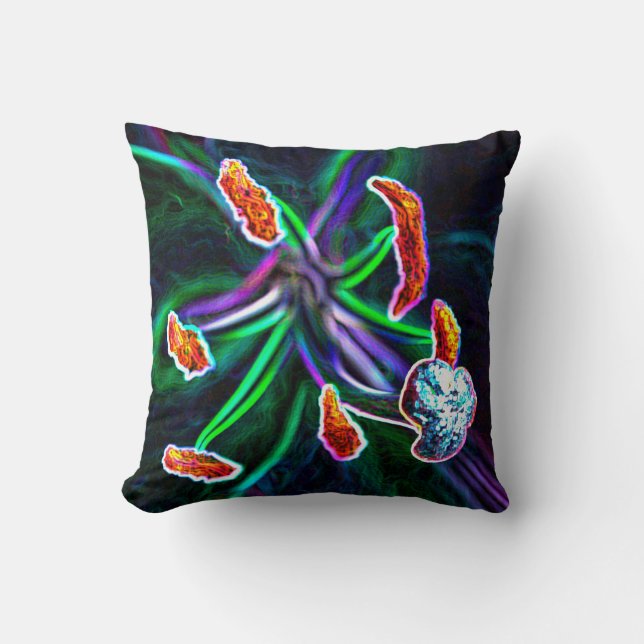 Pistilo de flor con efecto abstracto kissen (Vorderseite)