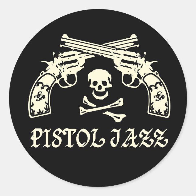 PISTOL JAZZ ステッカー RUNDER AUFKLEBER (Vorderseite)
