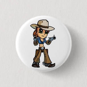 Pistolenheld-Knopf Button
