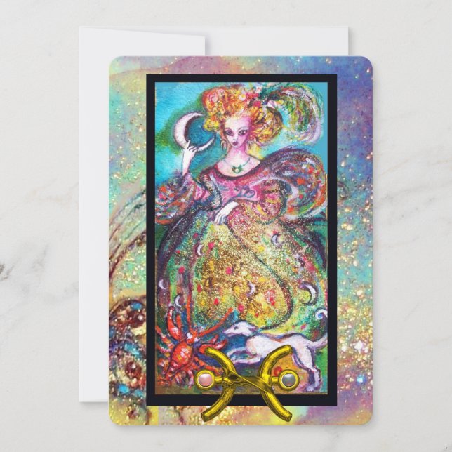 PISZEN, MUNDLADY, TAROT ASTROLOGIE ZODIAC GEBURTST KARTE (Vorderseite)