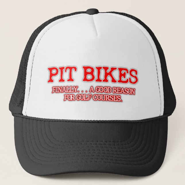 Pit Bike Golf Dirt Bike Motocross Cap Hat Truckerkappe (Vorderseite)