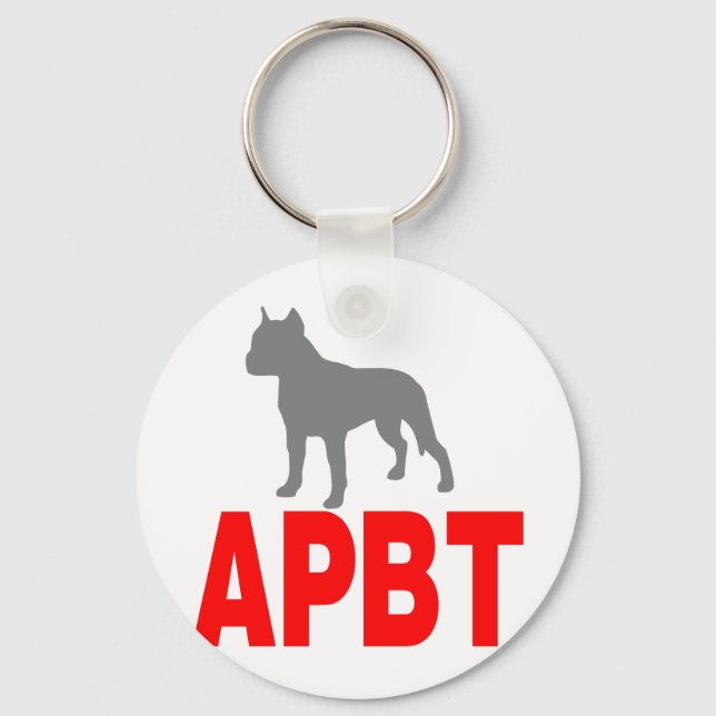 PIT BULL APBT SCHLÜSSELANHÄNGER (Vorderseite)