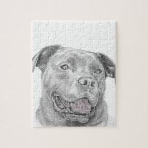Pit Bull Art Zeichnend