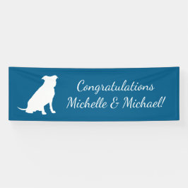 Pit Bull Babydusche Hund Pitbull Blue Boy Banner