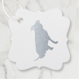 Pit Bull Babydusche Hund Pitbull Blue Boy Geschenkanhänger