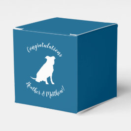 Pit Bull Babydusche Hund Pitbull Blue Boy Geschenkschachtel