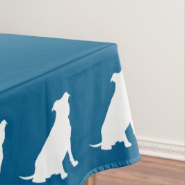 Pit Bull Babydusche Hund Pitbull Blue Boy Tischdecke