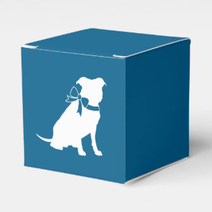 Pit Bull Babydusche Pitbull Dog Blue Boy Geschenkschachtel