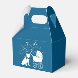 Pit Bull Babydusche Pitbull Dog Blue Boy Geschenkschachtel