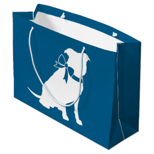 Pit Bull Babydusche Pitbull Dog Blue Boy Große Geschenktüte