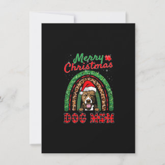Pit Bull Christmas Weihnachtsmannmütze Dog Mama Bo Einladung