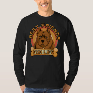 Pit Bull Die besten Freunde für den Besitzer des P T-Shirt