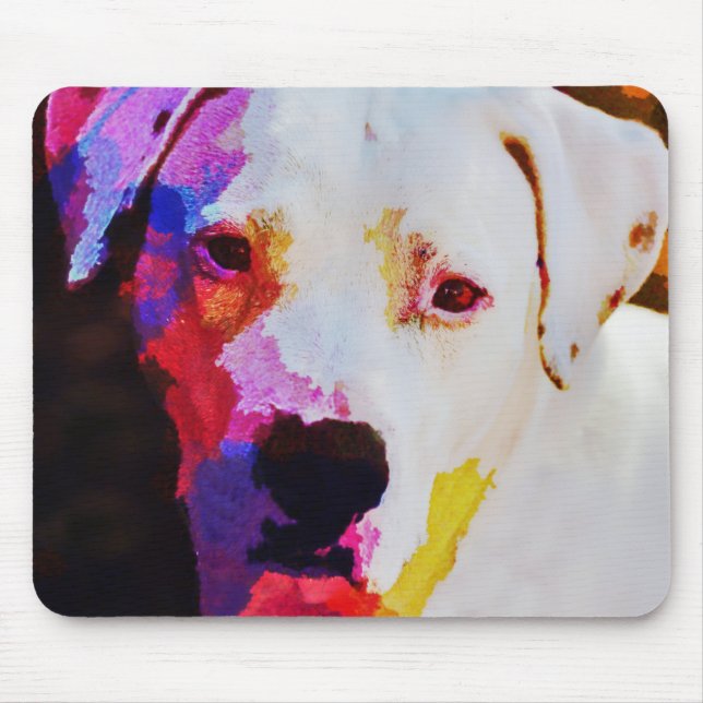 Pit Bull Dog Art Mouse Pad Mousepad (Vorne)
