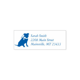 Pit Bull Dog Baby Dusche Blue Boy Pitbull Permastempel