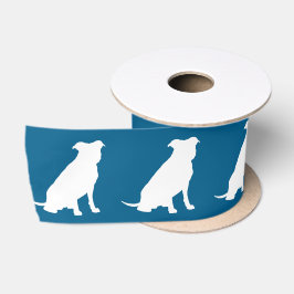 Pit Bull Dog Baby Dusche Blue Boy Pitbull Satinband
