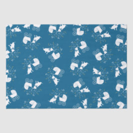 Pit Bull Dog Baby Dusche Blue Boy Pitbull Seidenpapier