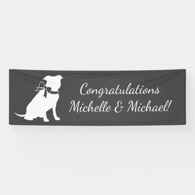 Pit Bull Dog Baby Duwer Gender neutral Banner (Horizontal)