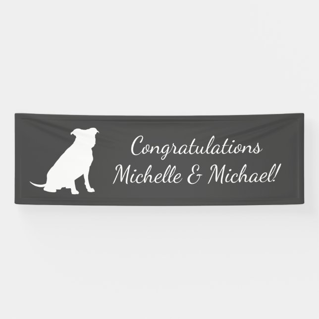 Pit Bull Dog Baby Pitbull Duschgeschlecht neutral Banner (Horizontal)