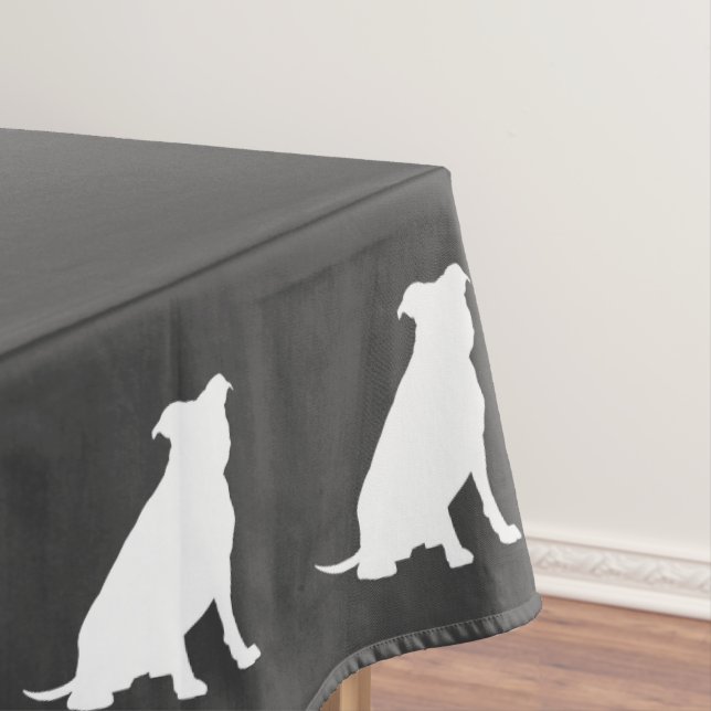 Pit Bull Dog Baby Pitbull Duschgeschlecht neutral Tischdecke (Beispiel)