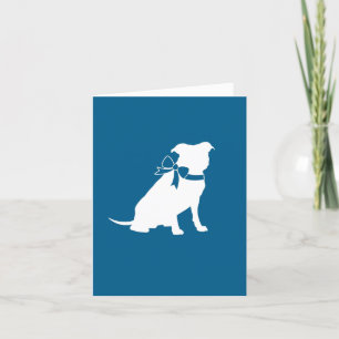 Pit Bull Dog Babydusche Dankeskarte