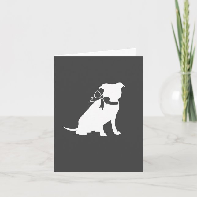 Pit Bull Dog Babydusche Geschlecht Neutral Pitbull Dankeskarte (Vorderseite)